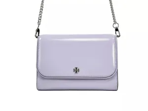 Tory Burch Patent Emerson Patent Chain Wallet Crossbody Bag