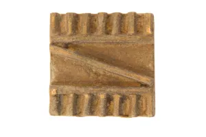Vintage African Square Bronze Coin