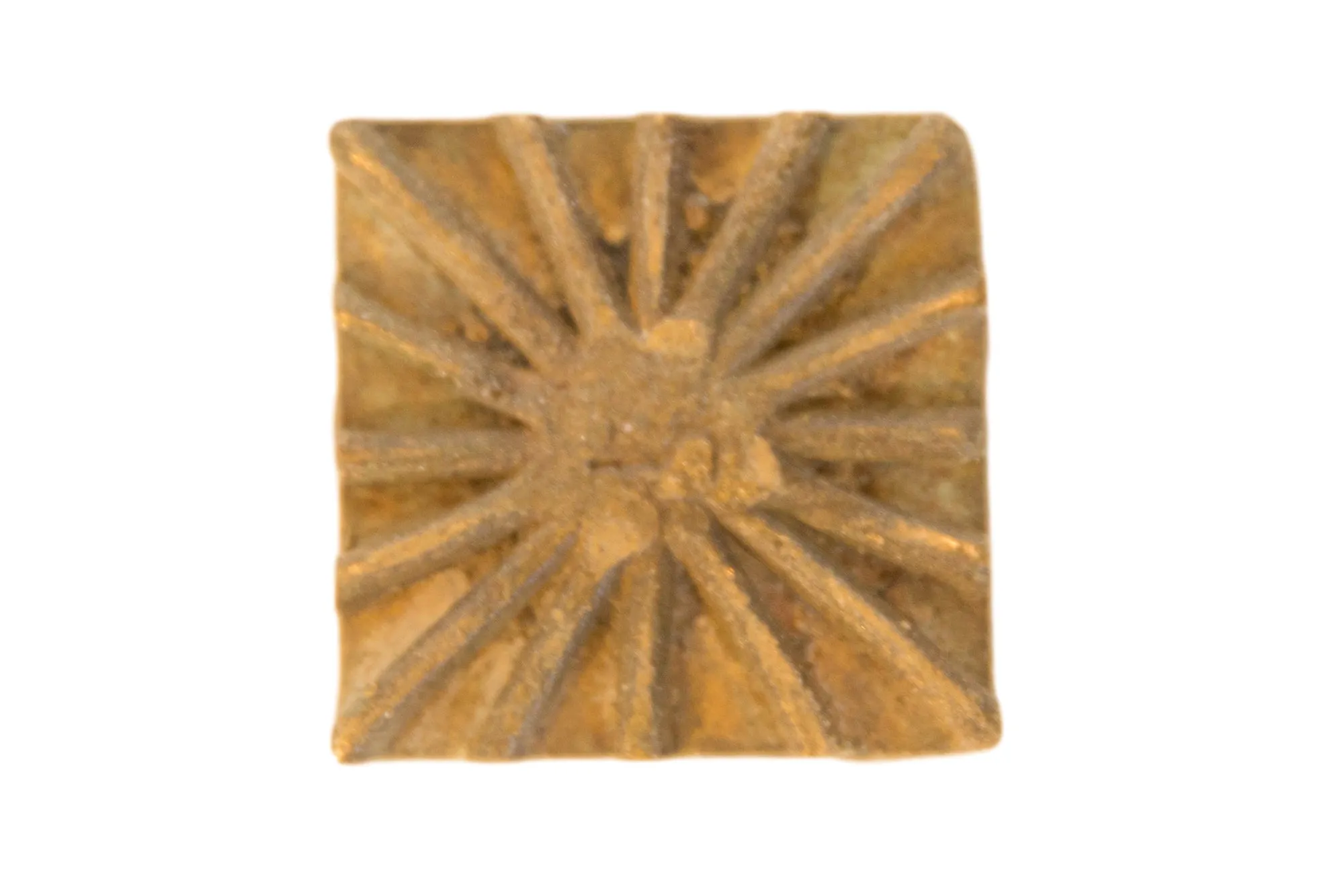 Vintage African Square Bronze Coin