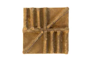 Vintage African Square Bronze Coin