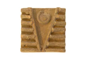 Vintage African Square Bronze Coin