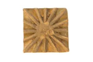Vintage African Square Bronze Coin