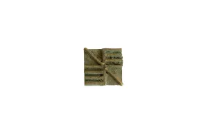 Vintage African Square Oxidized Bronze Coin