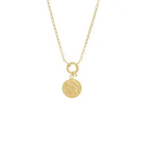 Vintage Coin Toggle Chain Necklace