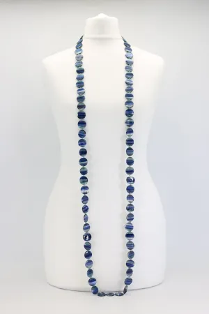 VINTAGE Shells coin NECKLACE- long
