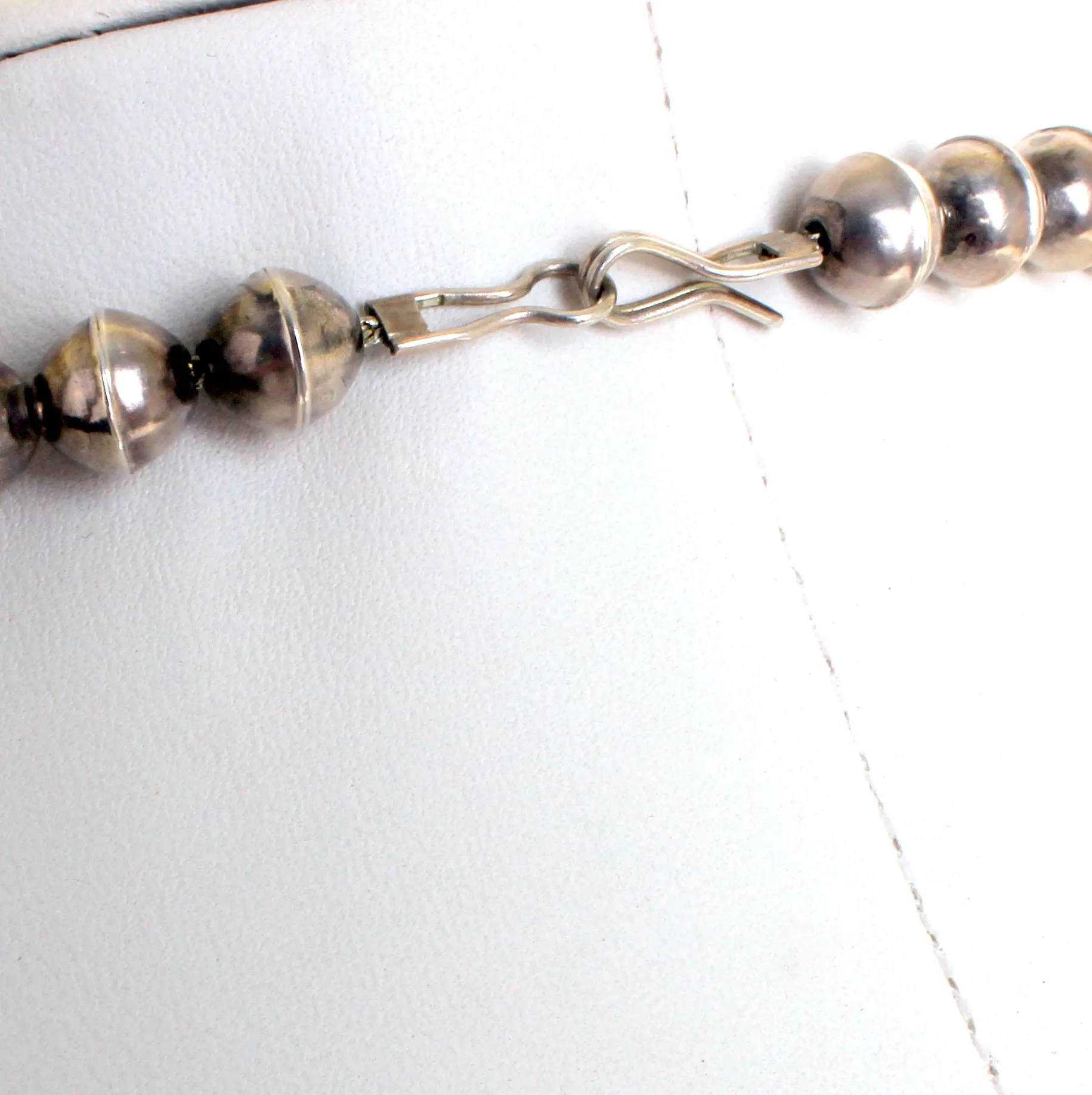 Vintage Sterling Silver & Turquoise Walking Liberty Coin Squash Blossom Necklace