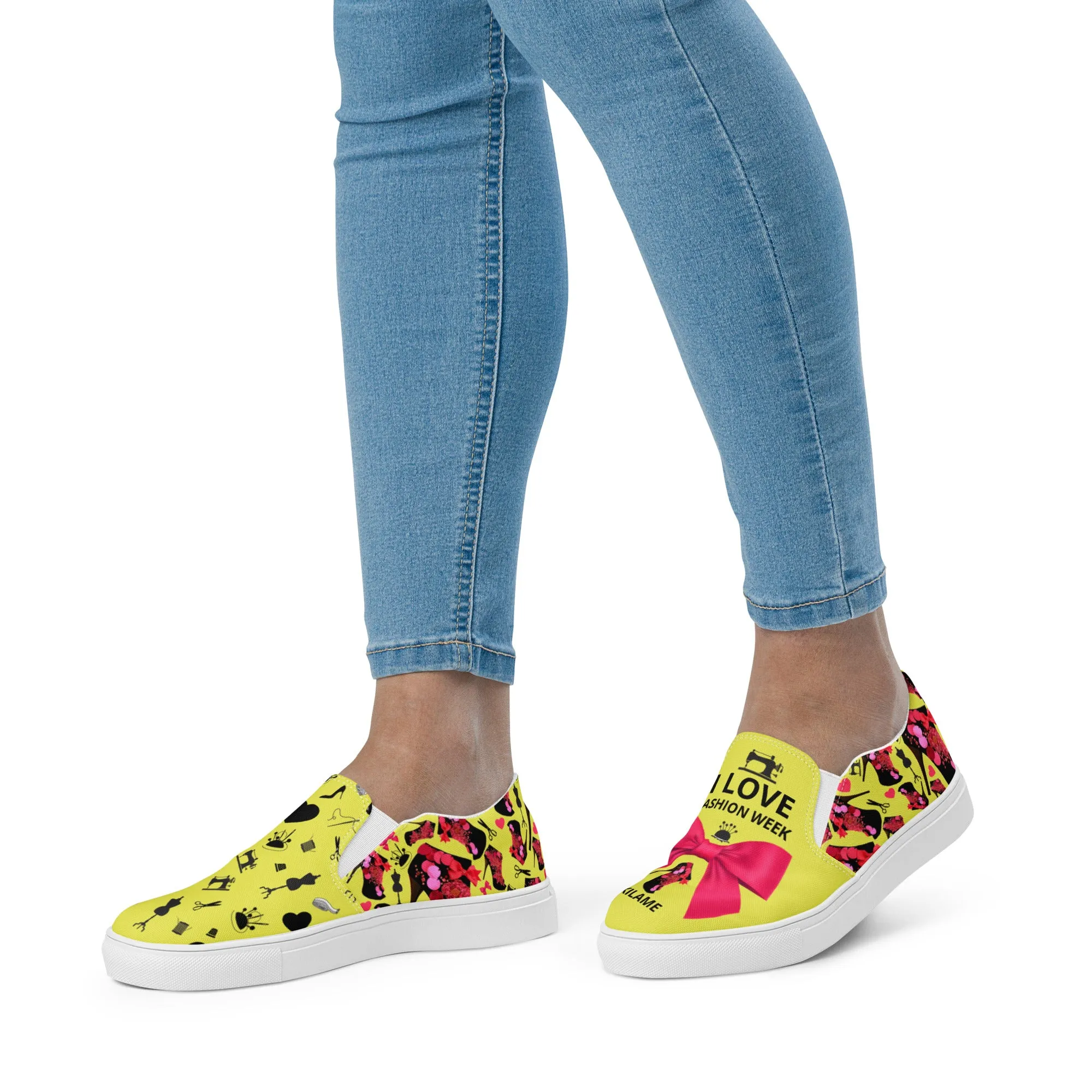 Women’s slip-on canvas shoes 'Fashion Week'