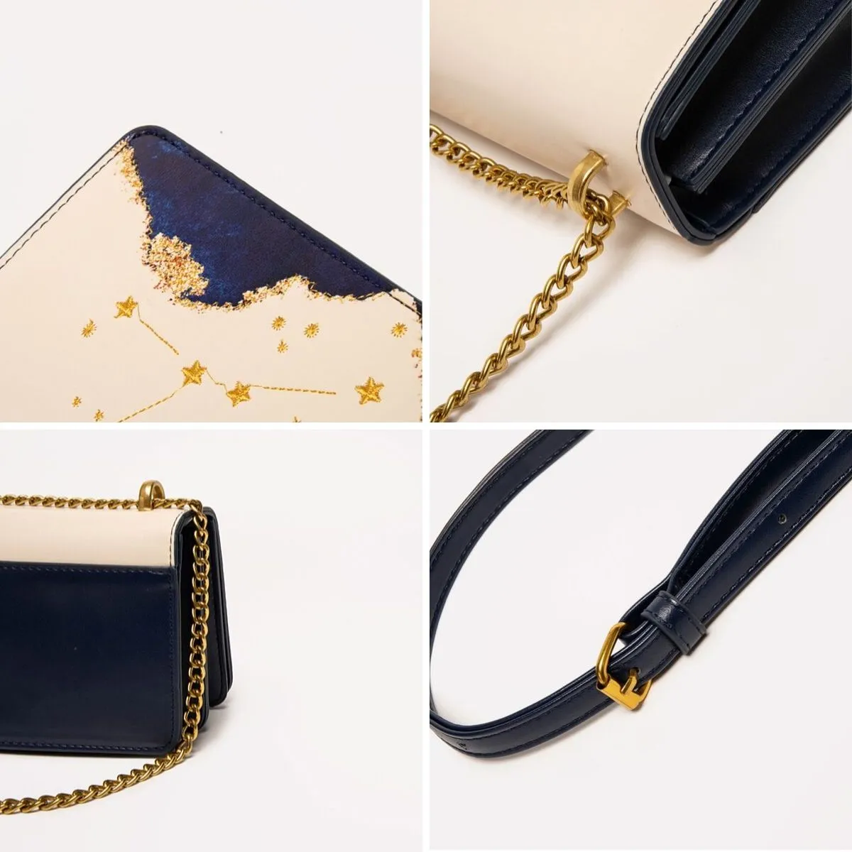 Zodiac Libra Embroidery Crossbody Bag